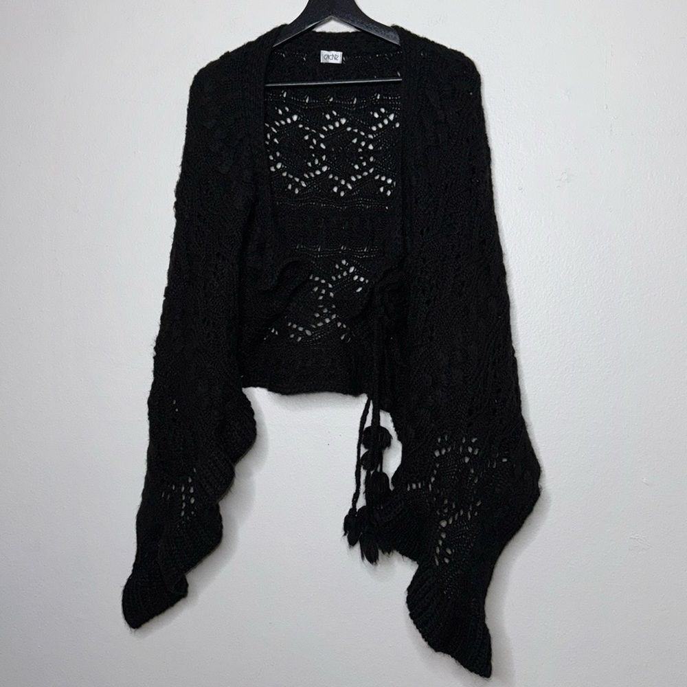 Cache Crochet Mohair Blend Cardigan